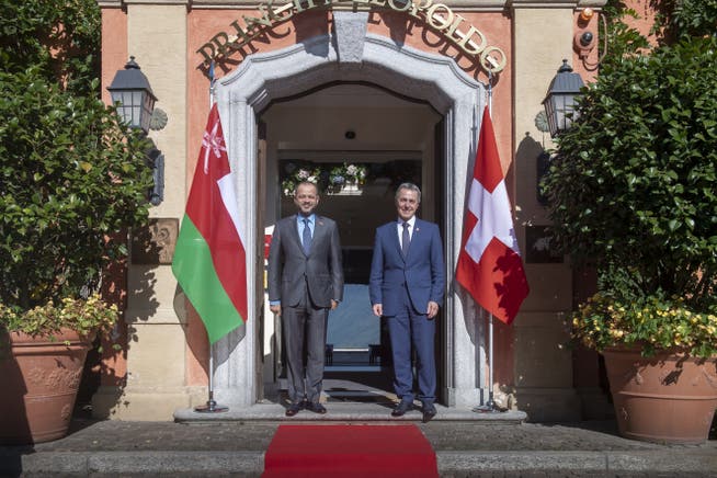 Die beiden Aussenminister trafen sich im Tessin im Vorfeld des Middle East Mediterranean Summer Summit. 