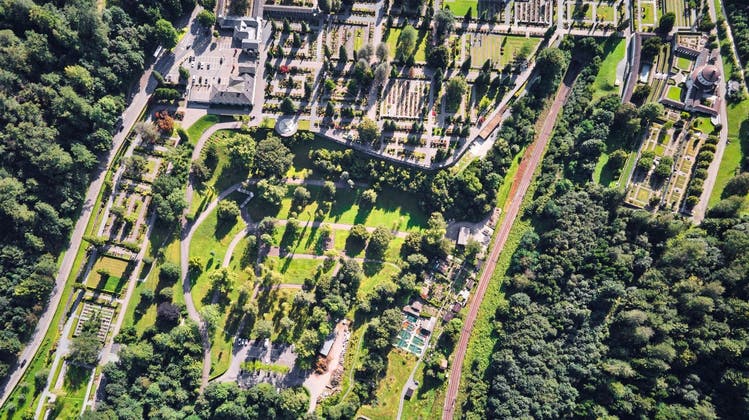 Der Friedhof Friedental in der Stadt Luzern. Hier sind 18'000 Personen bestattet. (Bild: Stadt Luzern)
