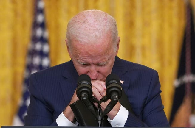 Der amerikanische Präsident Joe Biden sprach am Donnerstag im Weissen Haus über die getöteten 13 US-Soldaten.