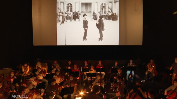 Das Siggenthaler Jugendorchester vertont live Charlie-Chaplin-Filme