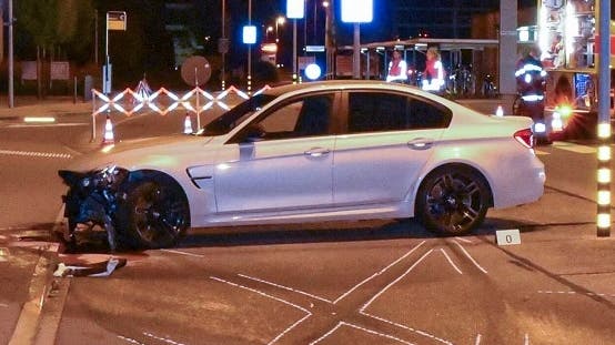 So sah der BMW M3 nach dem Unfall aus