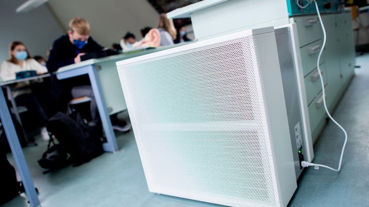 In Deutschland werden an vielen Schulen Luftfilter eingesetzt. (Keystone)