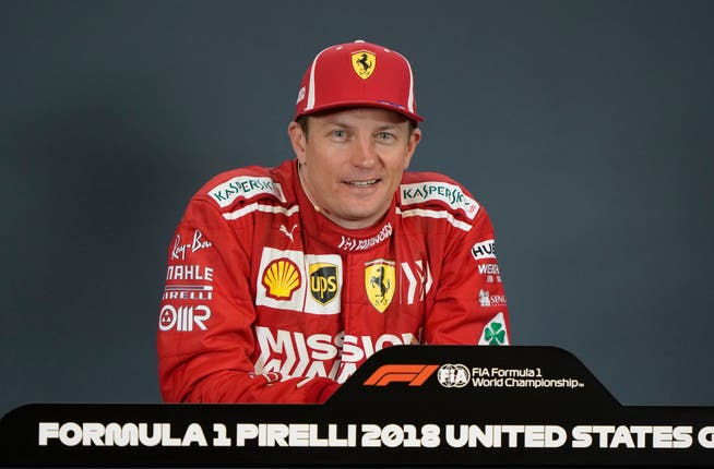 Kimi Räikkönen im Dress von Ferrari 2018. 