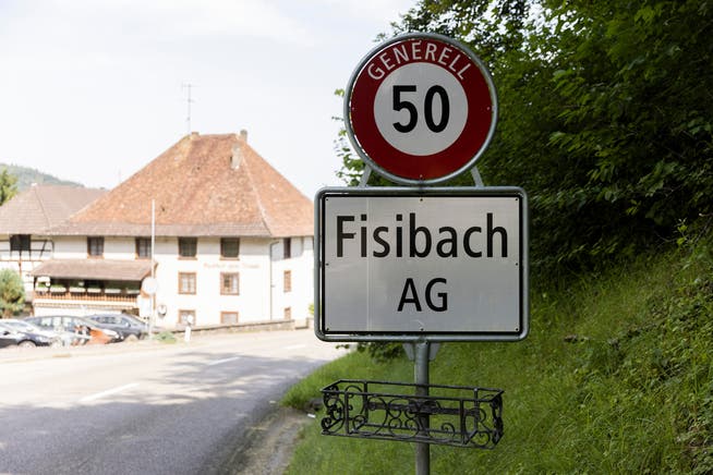 Die Belchenstrasse in Fisibach. Das landete hier im Wiesland.