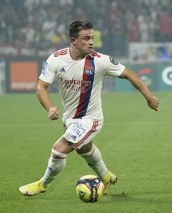 Xherdan Shaqiri absolvierte sein erstes Spiel im Trikot von Olympique Lyon und lieferte dabei einen feinen Assist.