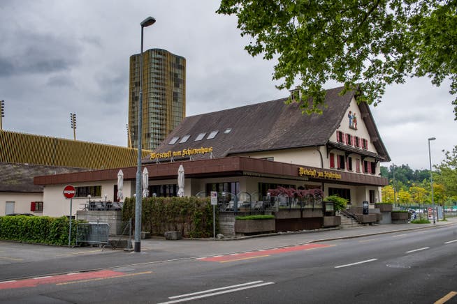 Das Restaurant Schützenhaus auf der Luzerner Allmend, in unmittelbarer Nähe der Swisspor-Arena. 