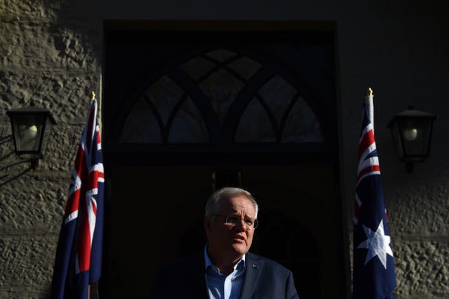 Le Premier ministre australien Scott Morrison défend son contrebandier de sous-marins