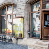 Das Café Bistro Cheesmeyer in der Begegnungszone. (Kenneth Nars (Sissach, 17. September 2021))