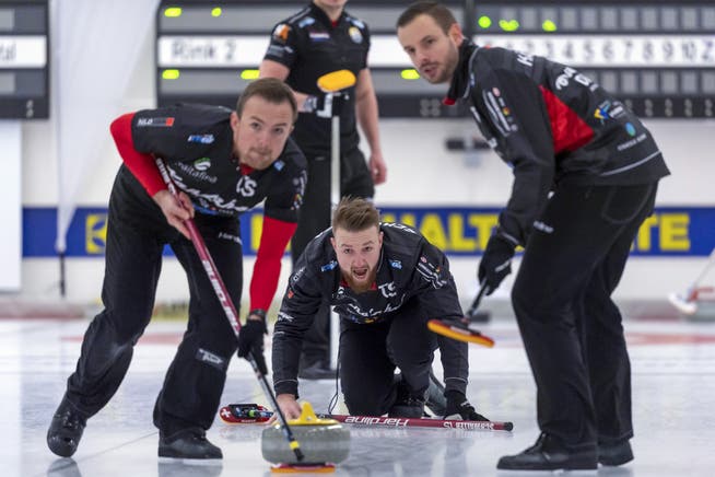 Das Curling-Team Bern Zähringer will mit seiner neuen Technik hoch hinaus.