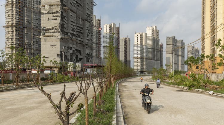 Finden sich noch Bewohner ein: In China stehen gemäss Schätzungen an die 90 Millionen von Wohnungen leer (Qilai Shen / Bloomberg)