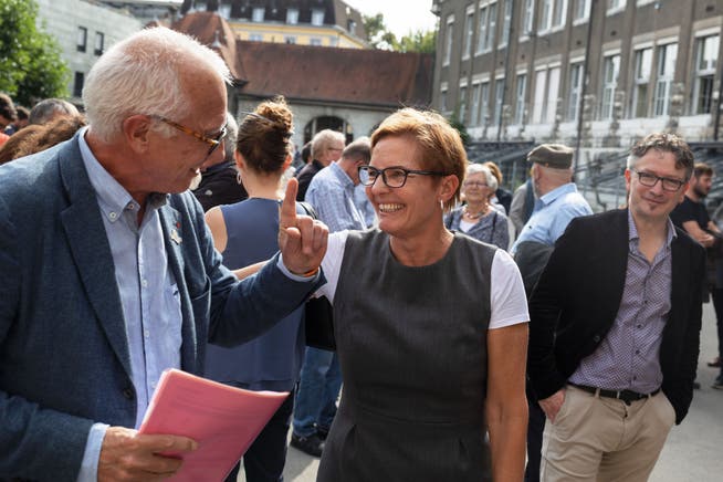 Arbeiten bald zusammen: Stadtschreiber Hansjörg Boll und die zukünftige Stadtpräsidentin Stefanie Ingold.