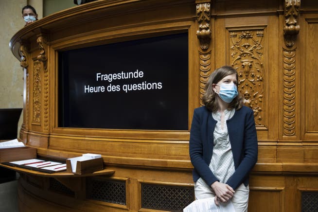 Die Berner SP-Nationalrätin Nadine Masshardt während der Fragestunde.