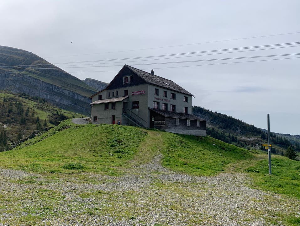 Auch das Berggasthaus Stöfeli liegt an der Seilbahnstrecke.