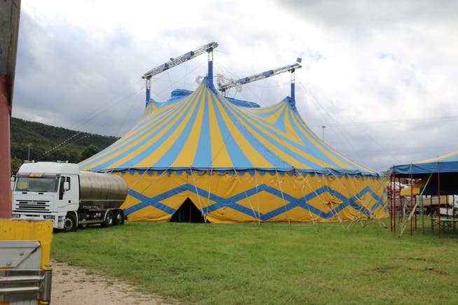 Am Donnerstag startet das Gastspiel des Circus Medrano, das Platz für 850 Zuschauer bietet, in Frick.