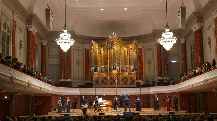 Prächtiger Blickfang: die neue Orgel im Musiksaal des Stadtcasinos. (Lukas Howald)
