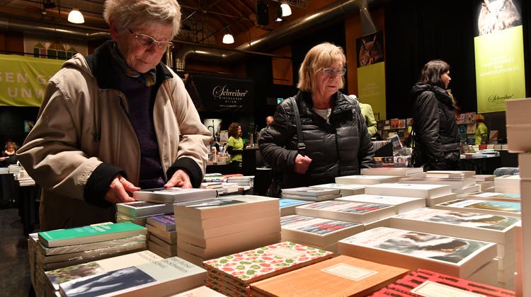 Das Buchfestival Olten wurde letztmals 2019 durchgeführt. Auf dem Bild der Eröffnungsabend im Kulturzentrum Schützi. (Bruno Kissling)