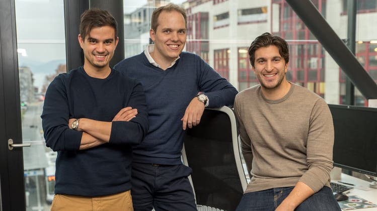 Die Gründer des Start-ups Yamo (von links): José Amado-Blanco, Tobias Gunzenhauser und Luca Michas. (Bild: PD)