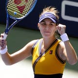 Belinda Bencic steht bei den US Open in den Viertelfinals. (Elise Amendola / AP)