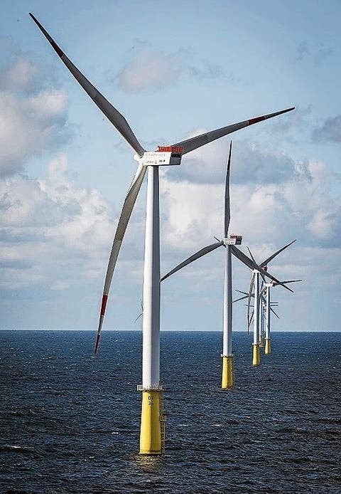 Windenergie liefert in Grossbritannien derzeit nur 5 statt 20 Prozent des benötigten Strombedarfs.