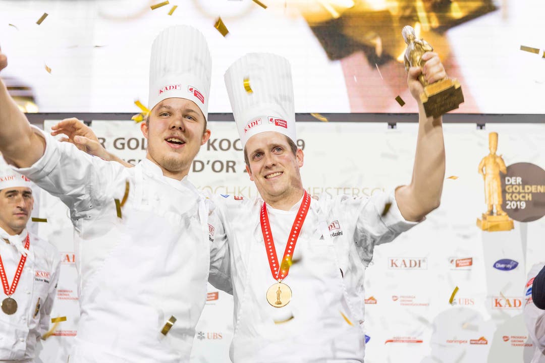 2019 holte Ale Mordasini (r.) den Titel «Goldener Koch». 
