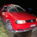 Das Auto nach dem Unfall. (Kapo Solothurn)