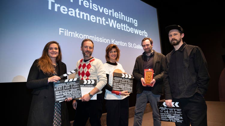 Die St.Galler Filmkommission zeichnete letztes Jahr die besten vier Filmideen des Treatment-Wettbewerbs aus. (Bild: Ralph Ribi)