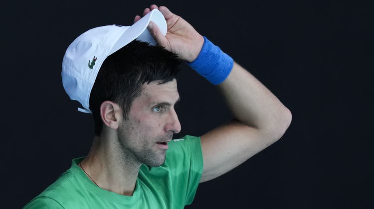Anhänger in Melbourne feierten Djokovics Erfolg vor Gericht. (James Ross / EPA)