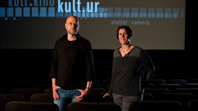 Tobias Faust und Gini Bermond, Co-Leitung Kultkino Basel