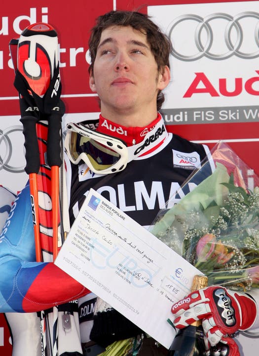 Jankas Erfolgsjahr 2008: Hier bei seinem ersten Weltcupsieg im Riesenslalom in Val-d'Isère.