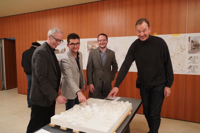 Zentrumsentwicklung Hirschthal; Gewinner des Wettbewerbs wurden die Lämmli Architektur AG und die Bütikofer Schaffrath Landschaftsarchitekten mit ihrem Projekt «Continuo».