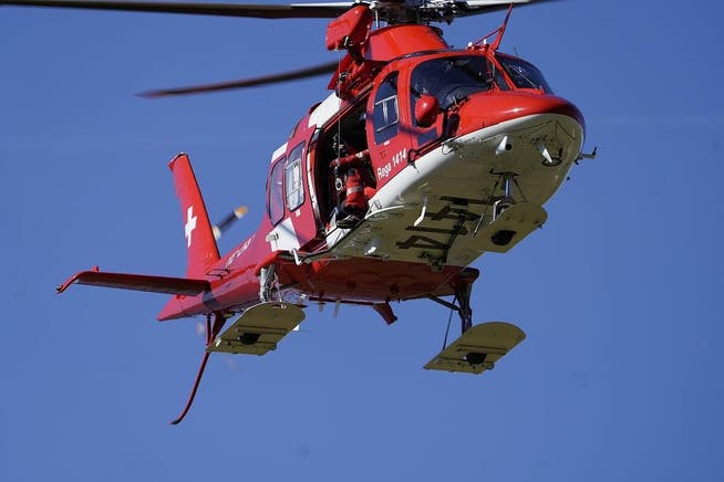 Am Einsatz an der Rigi Hochflue war auch ein Rega-Helikopter beteiligt.