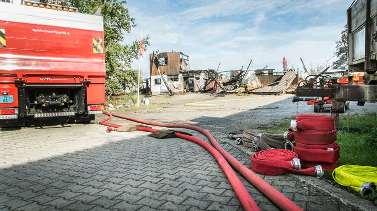 Die FDP will der GVTG-Verwaltungsrat mehr Spielraum bei der Prämiengestaltung geben. Im Bild eine Brandruine im Westen der Stadt Frauenfeld. (Bild: Andrea Stalder)