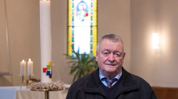 Xaver Fürst aus Gunzgen hört nach 50 Jahren als Sakristan auf. (Patrick Lüthy)