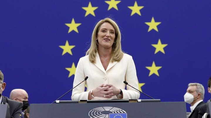 Jüngste EU-Parlamentspräsidentin: Roberta Metsola wurde an ihrem 43igsten Geburtstag an die Spitze der EU-Volksvertretung gewählt. (Keystone)