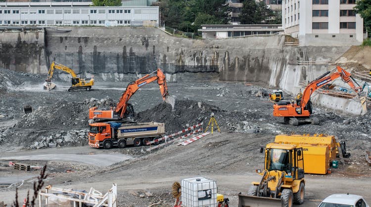 Dem Baugewerbe kommt im Kanton Luzern grössere Bedeutung zu als andernorts in der Schweiz. (Bild: Dominik Wunderli (Luzern, 17. August 2021))