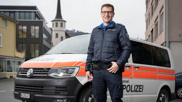Adrian Lischer ist seit letztem Mai Polizeichef der Regionalpolizei Aargausüd. (Alex Spichale)