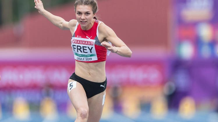 Géraldine Frey qualifiziert sich über die 60 Meter für die WM in Belgrad. (Pd)