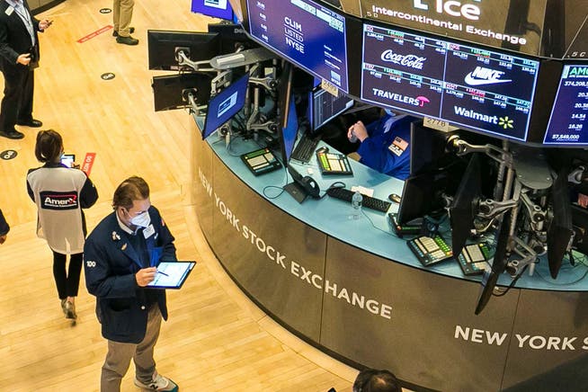 Die Aktien verlieren an Wert – auch an der New Yorker Börse.