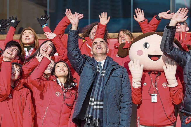 2018 war Bundespräsident Alain Berset an den Winterspielen in Pyeongchang.
