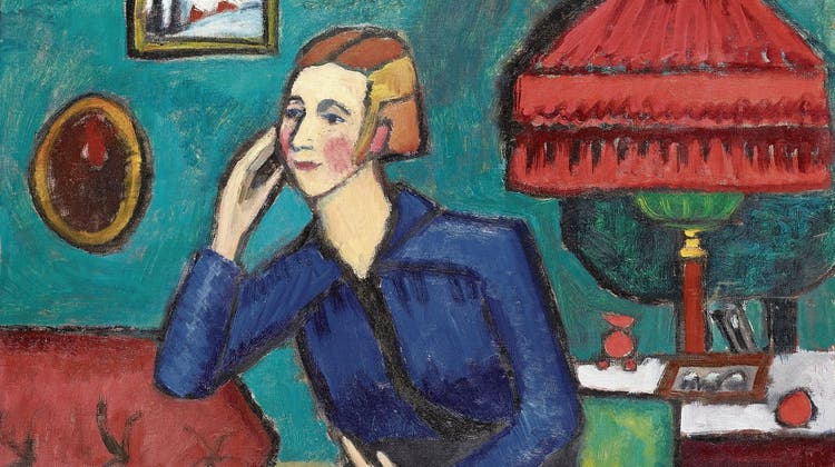 Gabriele Münter: Kandinsky, 1906, Farblinolschnitt auf Japanpapier. Münter stand Zeit ihres Lebens im Schatten ihres Geliebten, und das sollte sich erst vor kurzem ändern. (Gabriele-Münter-Stiftung/Pro Litteris)