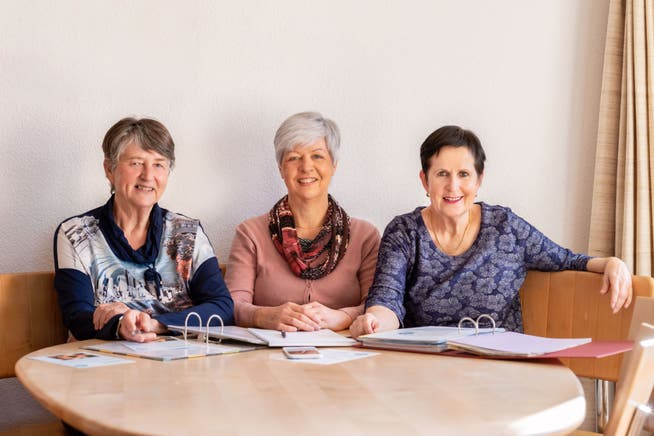 Der Vorstand des Vereins KISS Surbtal (von links): Rita Hanselmann (Lengnau), Elisabeth Huwyler (Präsidentin/Endingen), Daniela Büchi (Endingen).