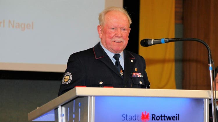Karl Nagel war 42 Jahre lang aktiver Feuerwehrmann und hat unzählige Einsätze geleistet. (zvg/Feuerwehr Rottweil)