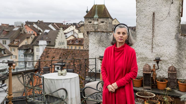 Seit 17 Jahren lebt Theresia Anderes Kocher im Brugger Farbturm. (Sandra Ardizzone)