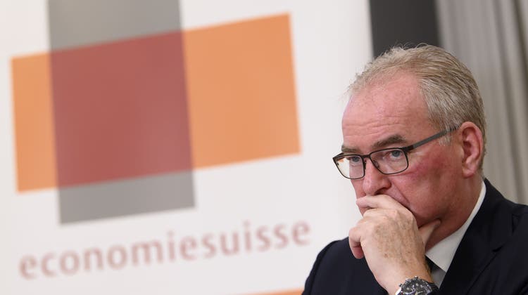 Seine Rede sorgte in Solothurn für Wirbel: Economiesuisse-Präsident Christoph Mäder. (Keystone)
