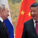 Russlands Staatschef Wladimir Putin und Chinas Präsident Xi Jinping. (Alexei Druzhinin / Kremlin / Spu / EPA)