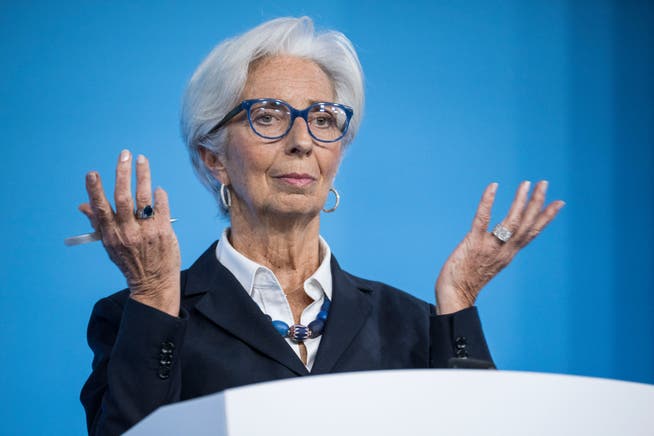 Sie spricht, die Zinsen bewegen sich: Christine Lagarde, Präsidentin der Europäischen Zentralbank.