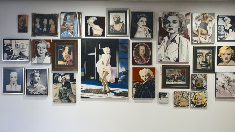 Marilyn Monroe, Salvador Dalí und Grace Kelly: Steven Kaufman bildete sie alle ab. Zu sehen sind die Kunstwerke nun in Basel. (Roland Schmid)