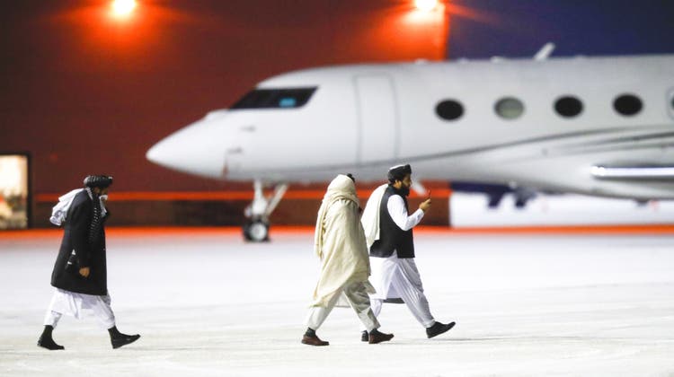 Eine Taliban-Delegation im Januar 2022 in Oslo. Es war der erste hochrangige Taliban-Besuch in einer westlichen Hauptstadt. (Javad Parsa/EPA)