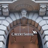 Das Logo der Credit Suisse am Hauptsitz am Zürcher Paradeplatz. (Melanie Duchene / KEYSTONE)