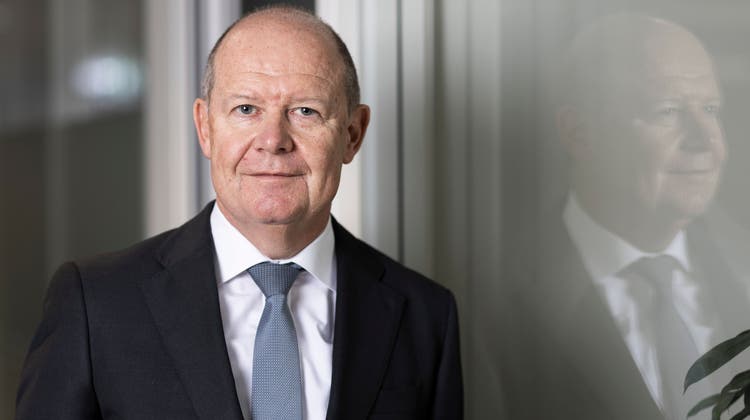 Valentin Vogt, Präsident des Arbeitgeberverbands. (Zürich, am 16. Februar 2022) (Severin Bigler)